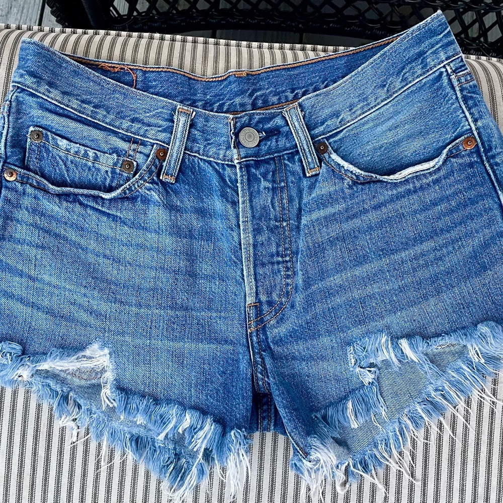 LEVI 501 Cutoff Denim Shorts, 29” Waist